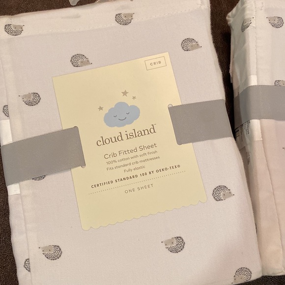Cloud Island Crib Sheets Hedgehogs NWT - Picture 6 of 6